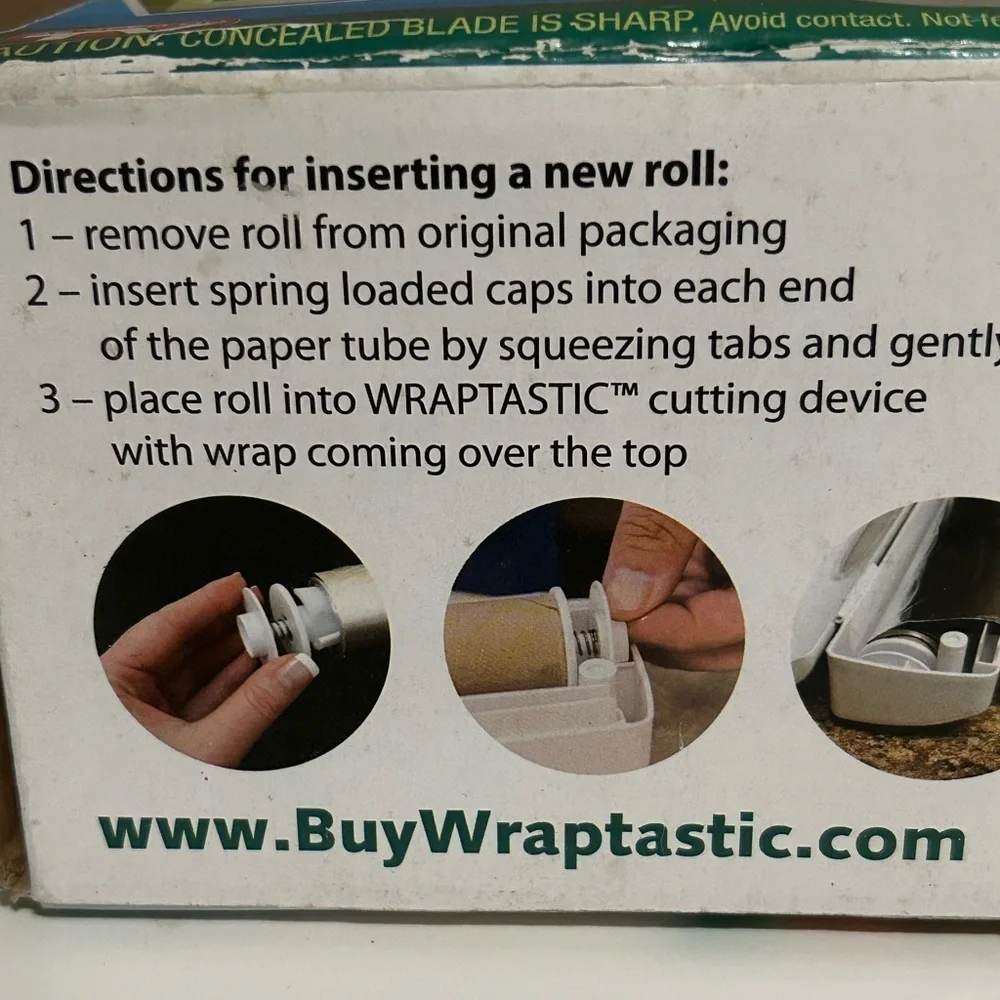 Wraptastic Pull Press Wrap-Wrap Food In A Flash. As Seen On TV New
